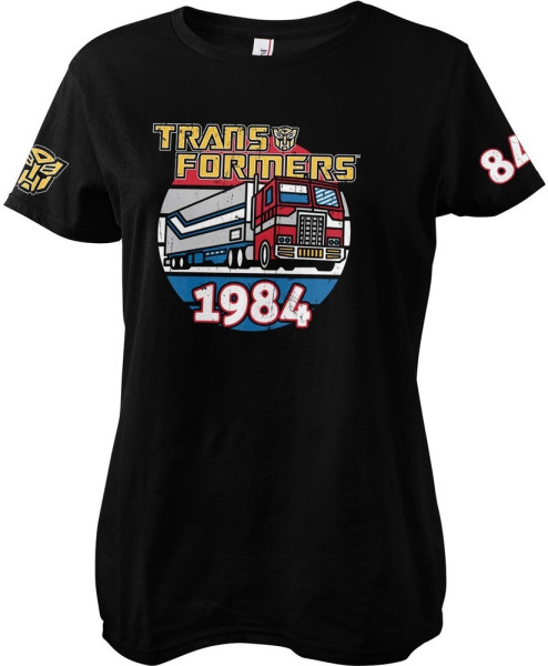 Transformers Optimus Prime Of 1984 Girly Tee Damen T-Shirt Black