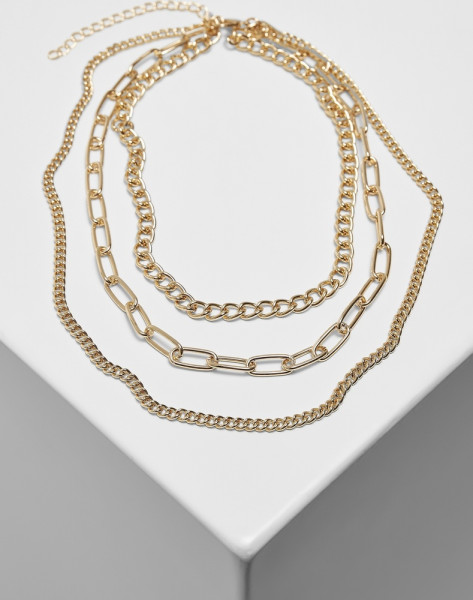 Urban Classics Kette Layering Chain Necklace Gold