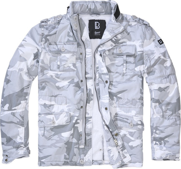 Brandit Herren Jacke Britannia Winter Jacket Blizzard Camo