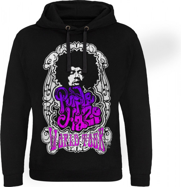 Jimi Hendrix Purple Haze World Tour Epic Hoodie Black