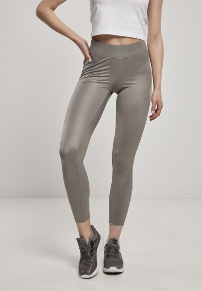 Urban Classics Damen Leggings Ladies Imitation L. Leggings Asphalt