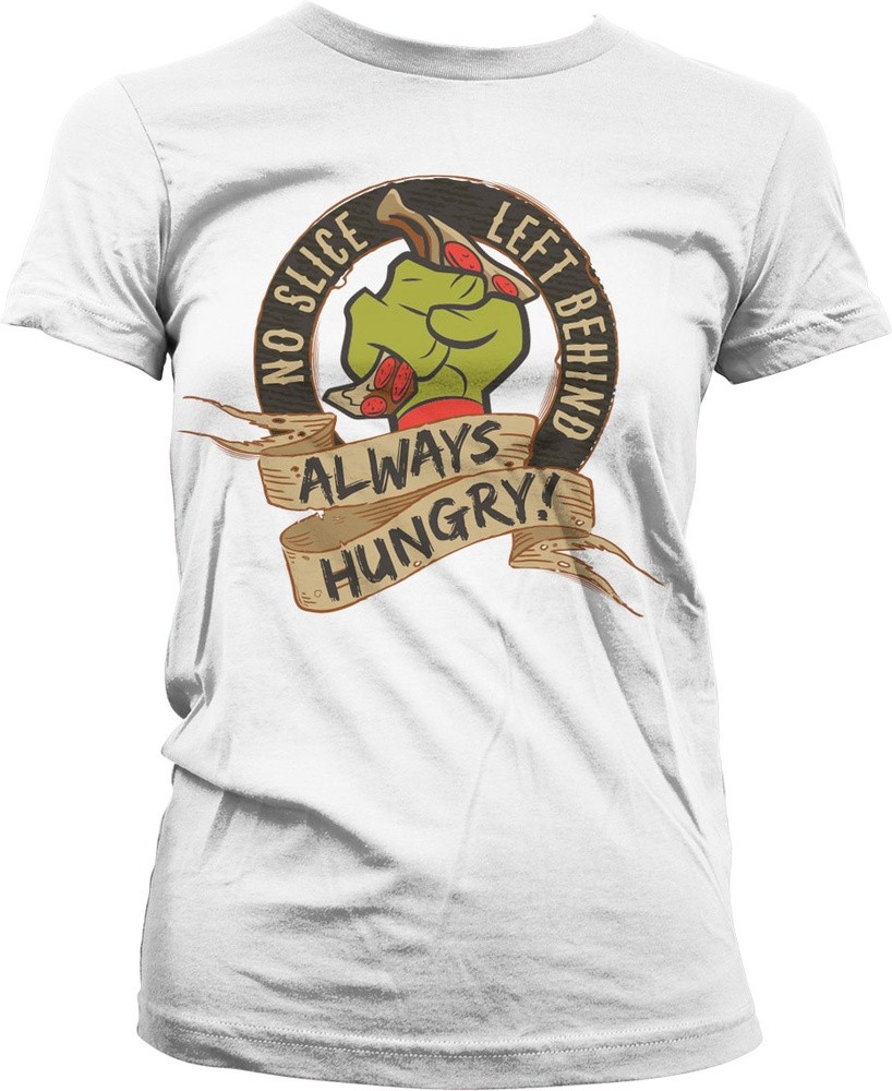Teenage Mutant Ninja Turtles TMNT No Slice Left Behind Girly Tee Damen T-Shirt Weiß - Damen