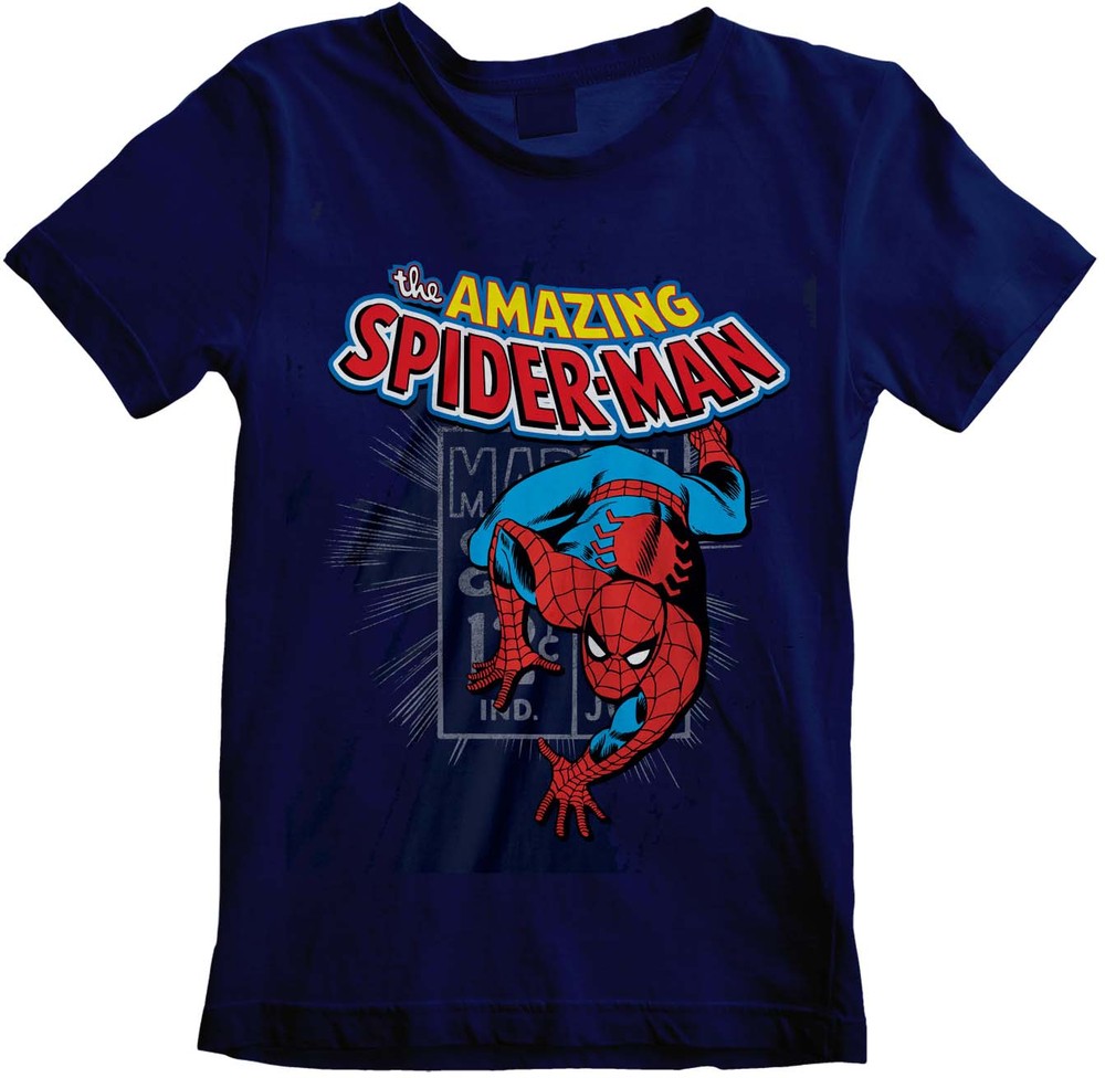 Spiderman Amazing Spider-Man (Kids) Jungen Kinder T-Shirt Blau - Herren / Unisex