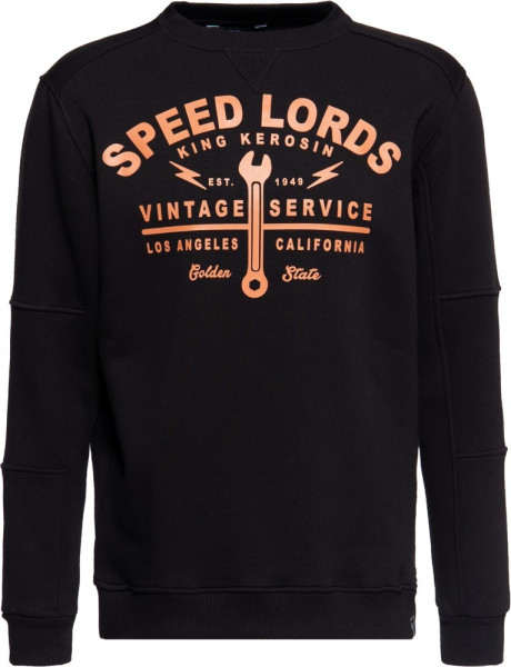 King Kerosin Sweatshirt Speed Lords 1949 Pullover Schwarz