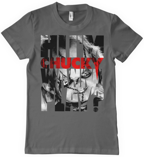 Chucky Wanna Play Cutout T-Shirt Dark-Grey