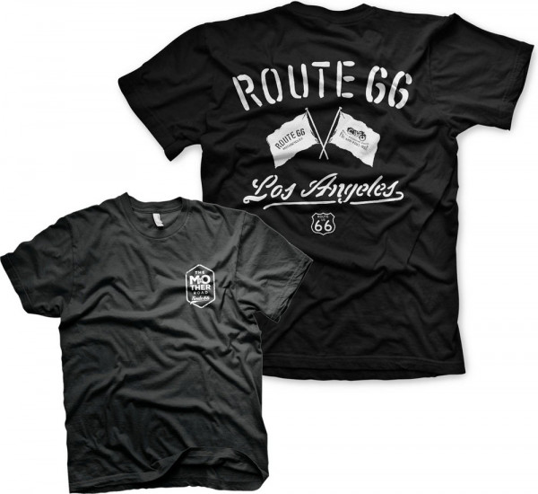 Route 66 Los Angeles T-Shirt Black