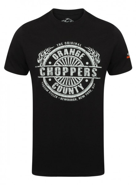 OCC Orange County Choppers T-Shirt Circle Stamp Black