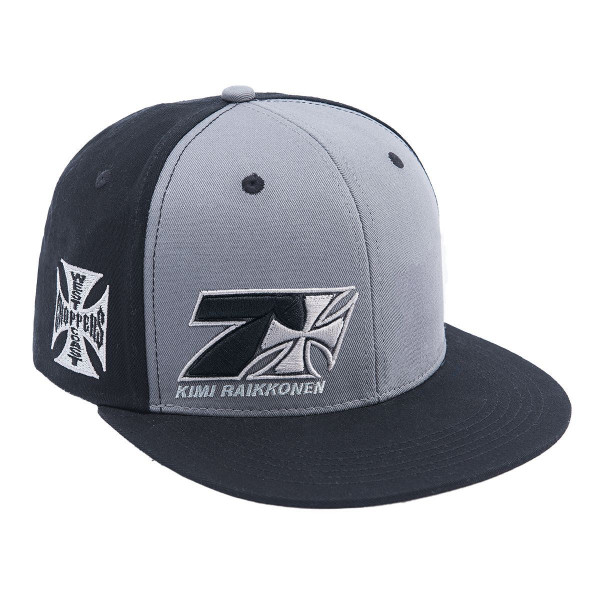 WCC West Coast Choppers Cap Kimi Raikkönen Cross 7 Snapback Flatbill Grey/Black