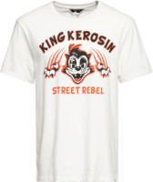 King Kerosin Street Rebel Print T-Shirt Weiß