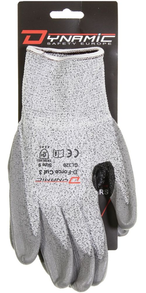 Edge - Dynamic Safety Arbeitshandschuhe Nylon Schutzhandschuh mit PU-Beschichtung, schnittfest - Bli - Herren / Unisex