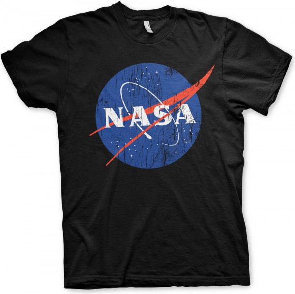 NASA Washed Insignia T-Shirt Black