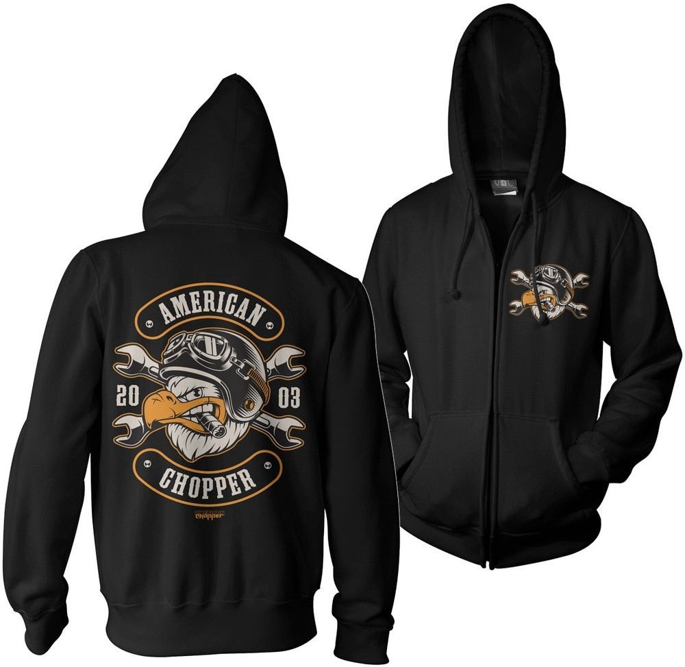 American Chopper Cigar Eagle Zipped Hoodie DC-3-AC004-H85-5 - Herren / Unisex