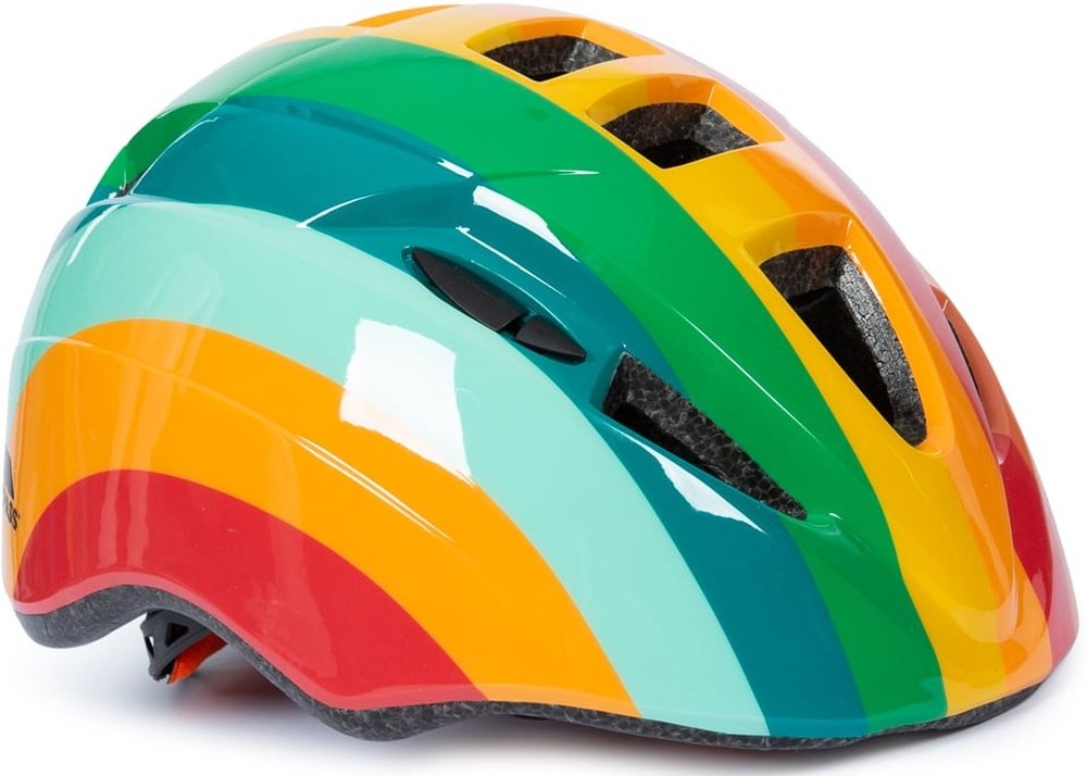 Trespass Kinder Fahrradhelm Dunt Kids Cycle Helmet Rainbow Stripe