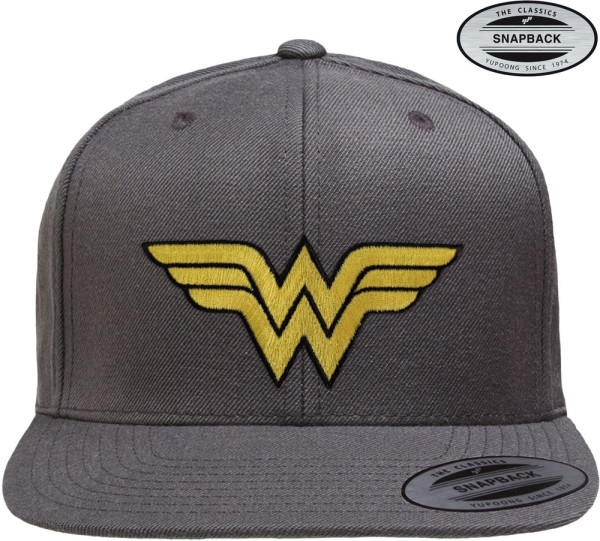 Wonder Woman Premium Snapback Cap Dark-Grey