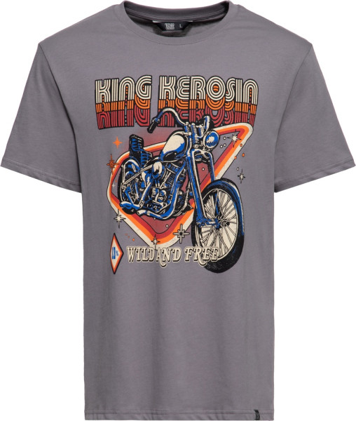 King Kerosin T-Shirt Classic "Wild And Free" KKU41068