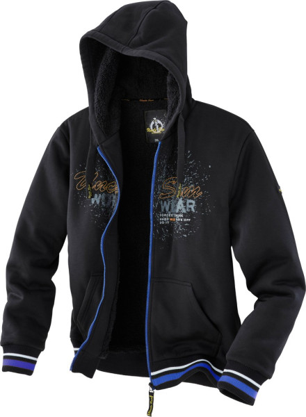 Uncle Sam Sweatjacke Schwarz/Marine/Orange