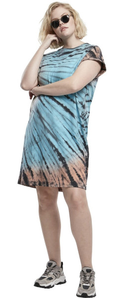 Urban Classics Kleid Ladies Tie Dye Dress Black