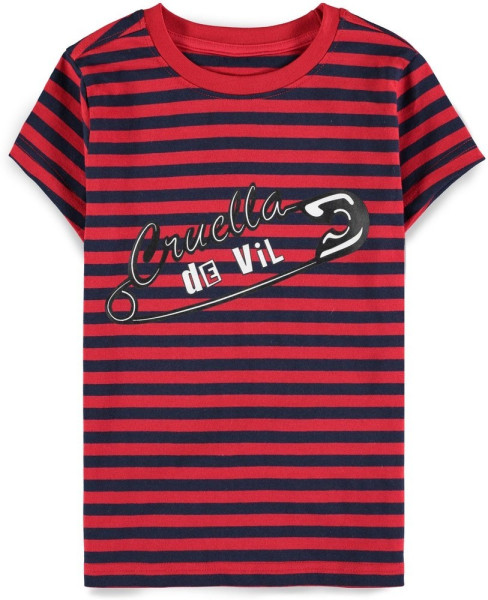 Disney - Cruella Girls Short Sleeved T-shirt Multicolor