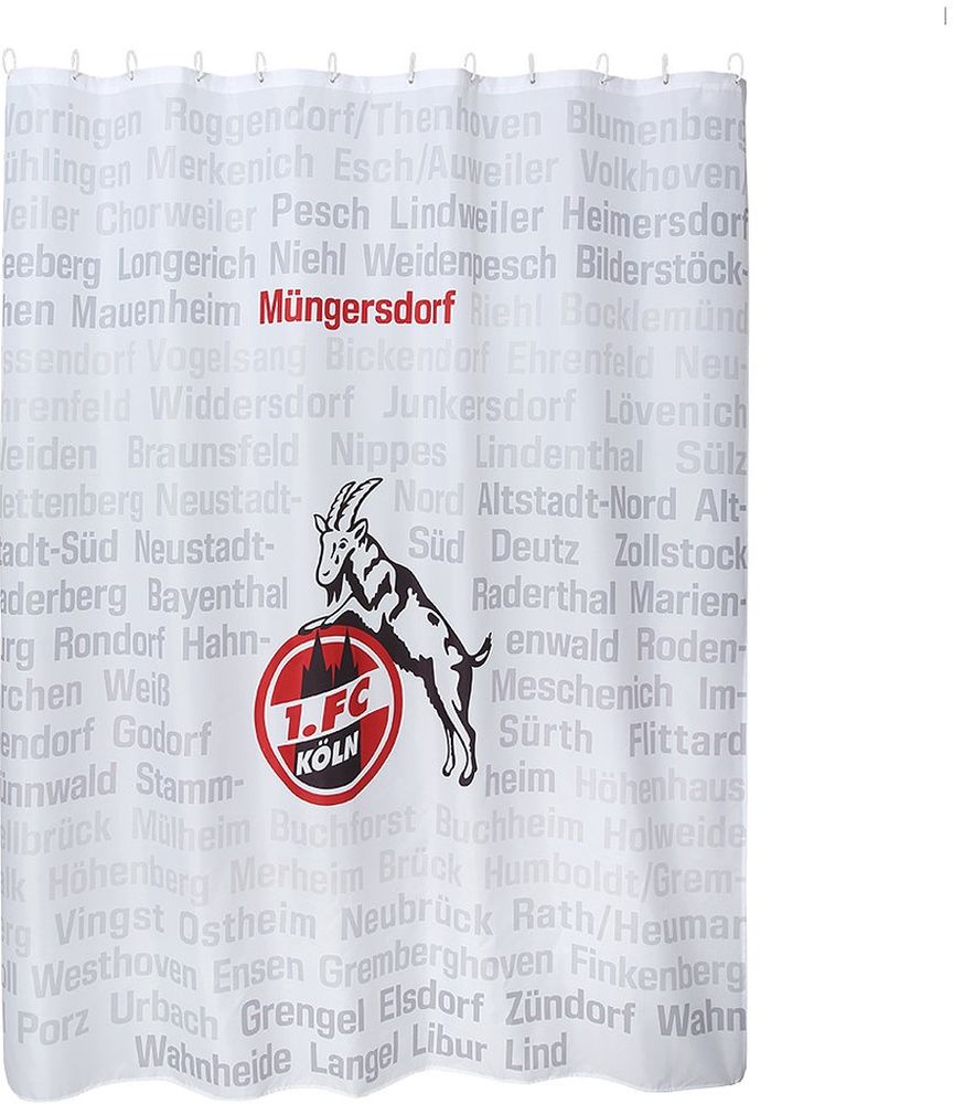 1. FC Köln Duschvorhang Veedel 180X200 cm 4030232 - Herren / Unisex