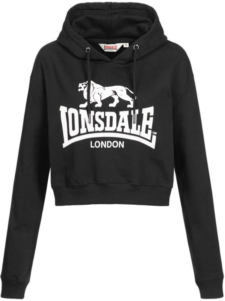Lonsdale Damen Hoodie Roxeth Kapuzensweatshirt Cropped