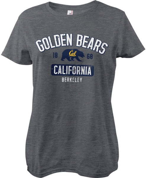 Berkeley University of California Golden Bears Washed Girly Tee Damen T-Shirt Dark-Heather