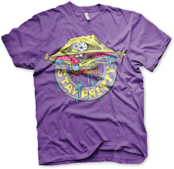 Spongebob Stay Pretty T-Shirt Purple