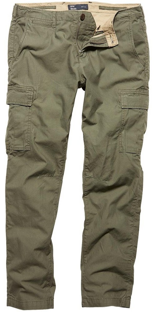 Vintage Industries Slimfit Cargohose Mallow Pants Olive - Herren / Unisex