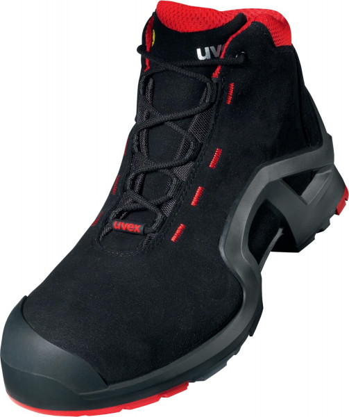 Uvex 1 Support Stiefel S3 85172 Schwarz, Rot (85172)