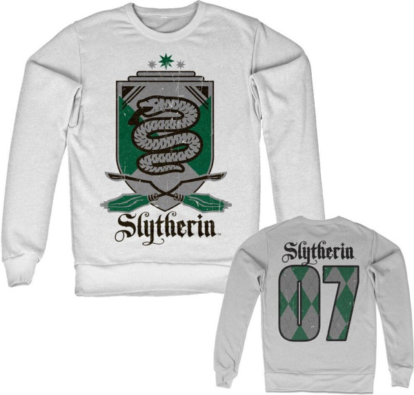 Harry Potter Slytherin 07 Sweatshirt White
