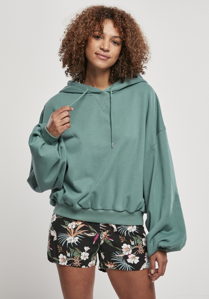 Urban Classics Damen Hoodie Ladies Organic Oversized Terry Hoody Paleleaf - Damen