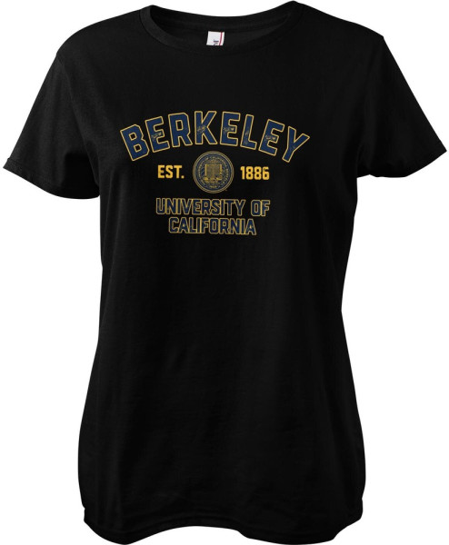 Berkeley University of California Est 1886 Girly Tee Damen T-Shirt Black