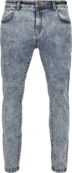 Urban Classics Hose Slim Fit Jeans Light Skyblue Acid Washed