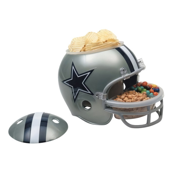 Dallas Cowboys Snack Helmet American Football NFL Silver