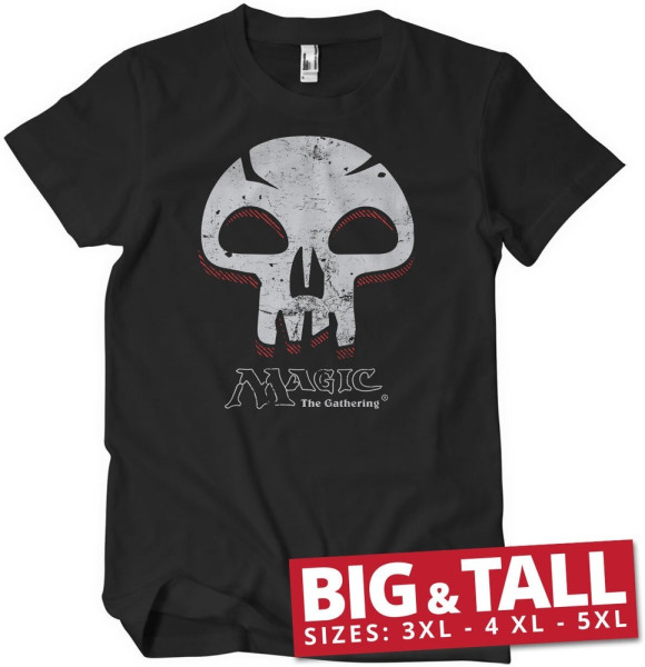 Magic: The Gathering Black Mana Skull Big & Tall T-Shirt