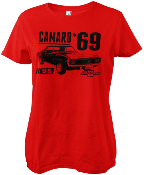 Camaro Damen T-Shirt Ss 1969 Girly Tee GM-5-CAM003-H73-4