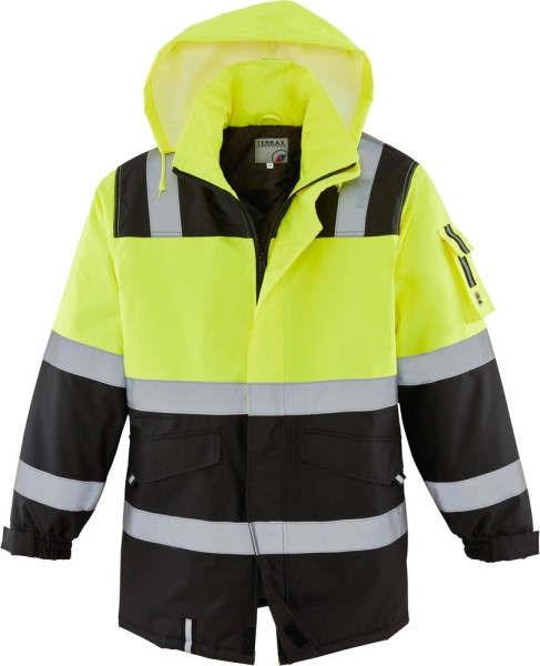 Terrax Workwear Warnschutzparka Gelb/Schwarz