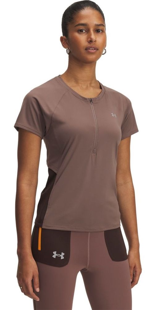 Under Armour Damen Sportshirt Trail Run Zip T-Shirt 1389607 - Damen