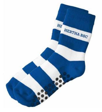 Hertha BSC Kinder Baby Socken Fussball Blau/Weiß