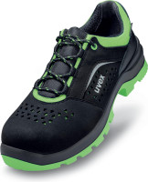 Uvex 2 Xenova® Halbschuhe S1 95608 Schwarz, Grün (95608)