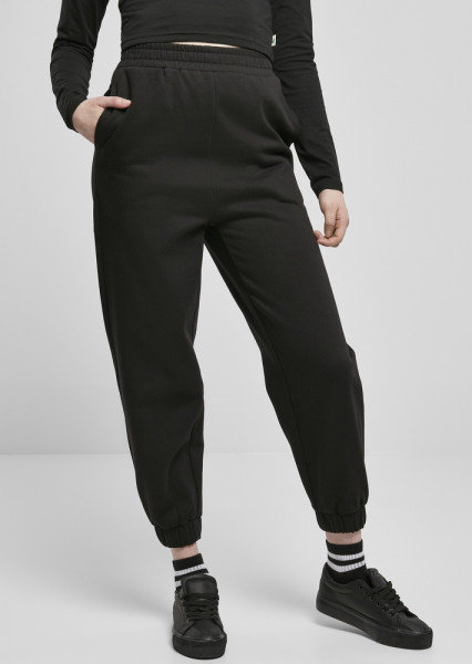 Urban Classics Damen Trainingshose Ladies Organic High Waist Ballon Sweat Pants Black
