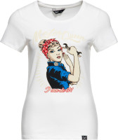 Queen Kerosin Damen Print T-Shirt "Motor Queen I Can Do It" QKI11002