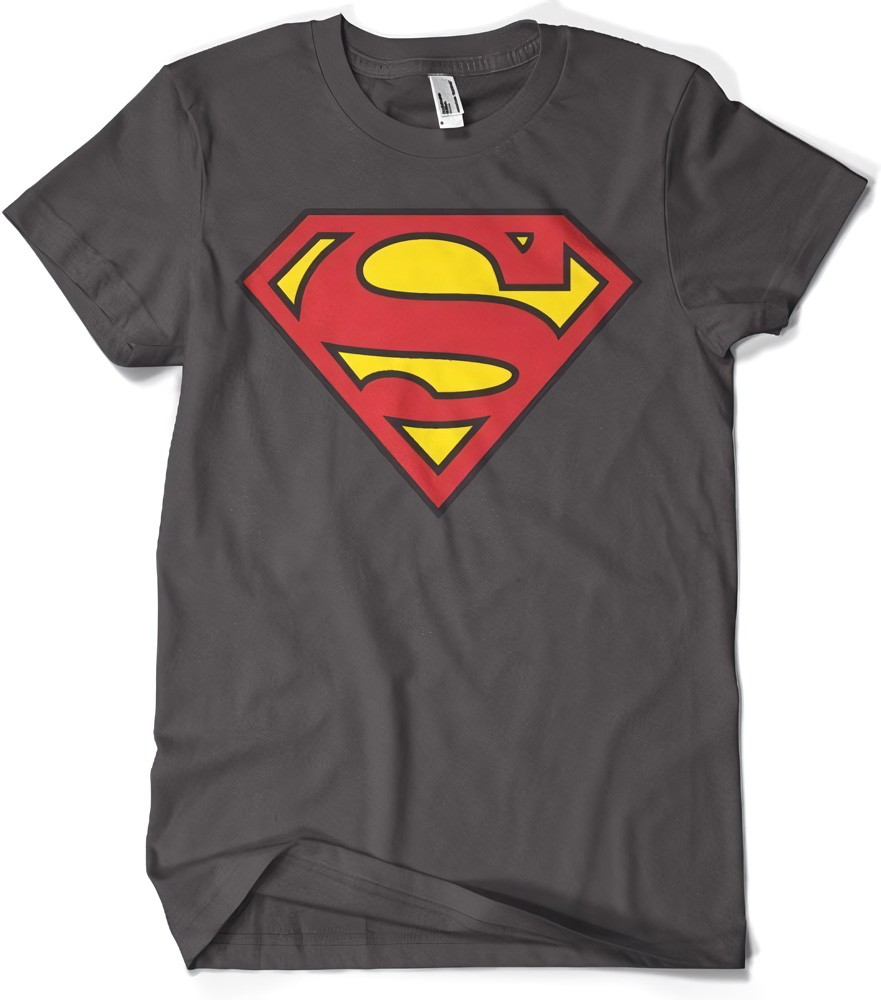 Superman Shield T-Shirt Dark-Grau - Herren / Unisex