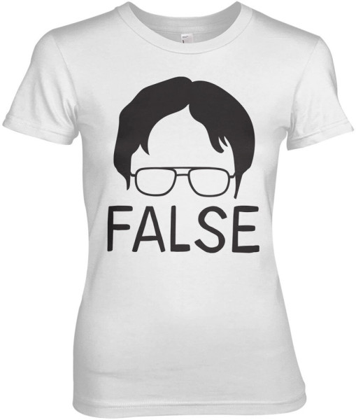The Office False Girly Tee Damen T-Shirt White
