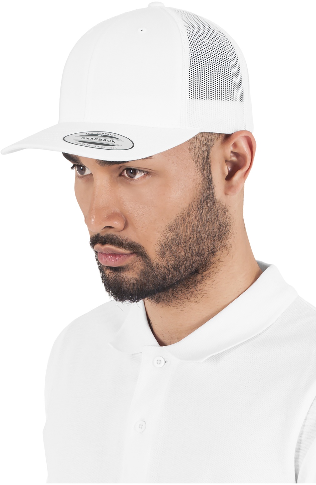 Flexfit Cap Retro Trucker Weiß - Herren / Unisex