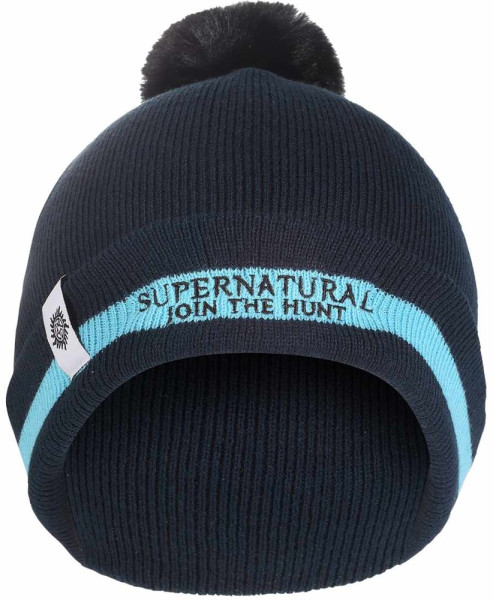 Supernatural - Join The Hunt (Unisex Pom Beanie) Jungen Kinder Mütze Navy