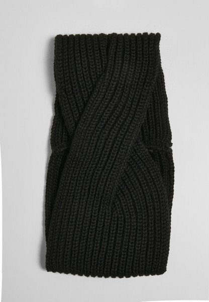 Urban Classics Knitted Headband Black