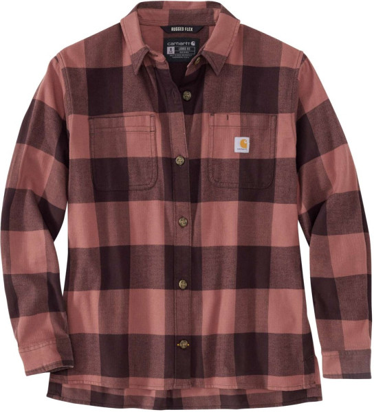 Carhartt Damen Hemd Midweight Flannel L/S Plaid Shirt Blackberry