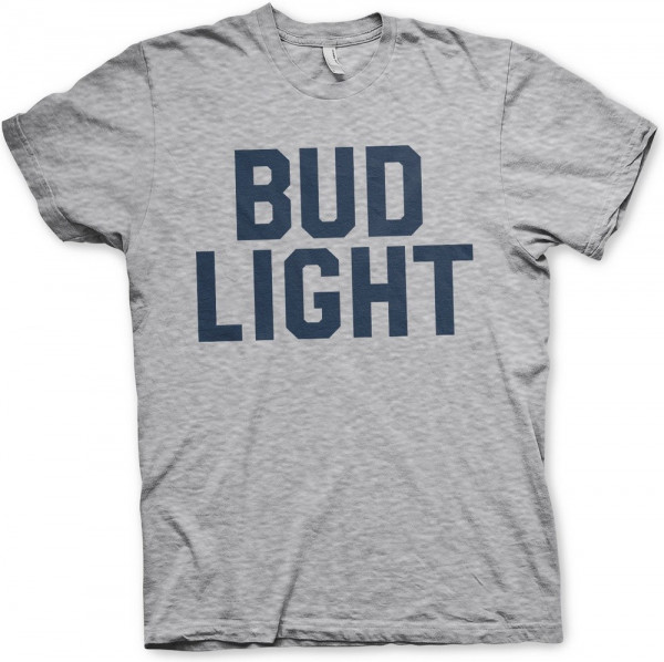 Budweiser Bud Light Varsity T-Shirt Heather-Grey