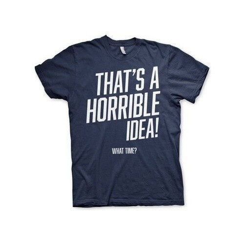 Hybris That's A Horrible Idea, What Time? T-Shirt Navy