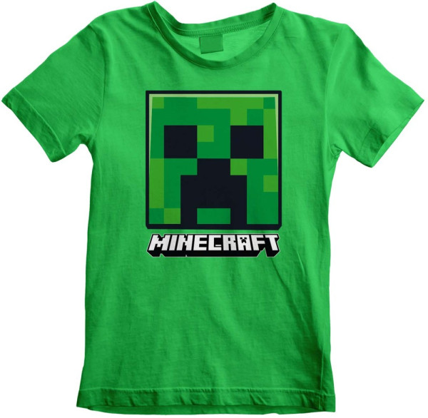 Minecraft - Creeper Face (Kids) Jungen Kinder T-Shirt Green